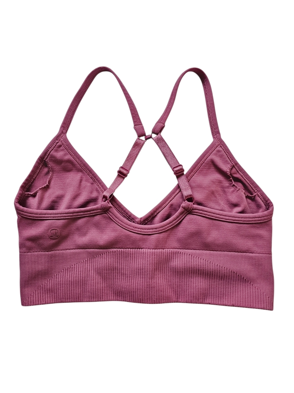 lululemon athletica Mauve Pink V-Neck Seamless Bralette - Picture 2 of 4